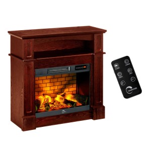 Sannover Elektrokamin Sifora aus Holz mit Flammeneffekt und Fernbedienung. 2000 W Heizleistung für gemütliche Wärme.