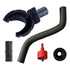 Garantia Regensammler Avanti DN 70-100 Set mit Sammler, Schlauch, Bohrer und Dichtung.