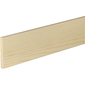 Rohe, astreine Fichte/Kiefer Flachleiste (10x80x2400mm) von FN Neuhofer.