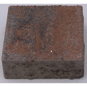 Quadratischer Pflasterstein Modern Muschelkalk-Schattiert, 15x15x5 cm, für Gehwege und Einfahrten.