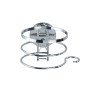 Wenko Turbo-Loc Haartrocknerhalter aus glänzendem Edelstahl mit Kabelhalter.