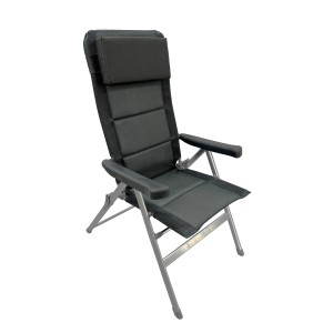 Greemotion Klappsessel Faro, anthrazit, ideal für Camping & Freizeit.