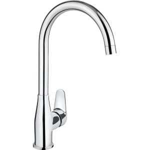 baliv Küchenarmatur KI-1140 Chrom, Einhebelmischer mit hohem, schwenkbarem Auslauf.