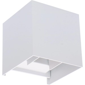 LED`s light Außen-Wandleuchte Eckig Weiß