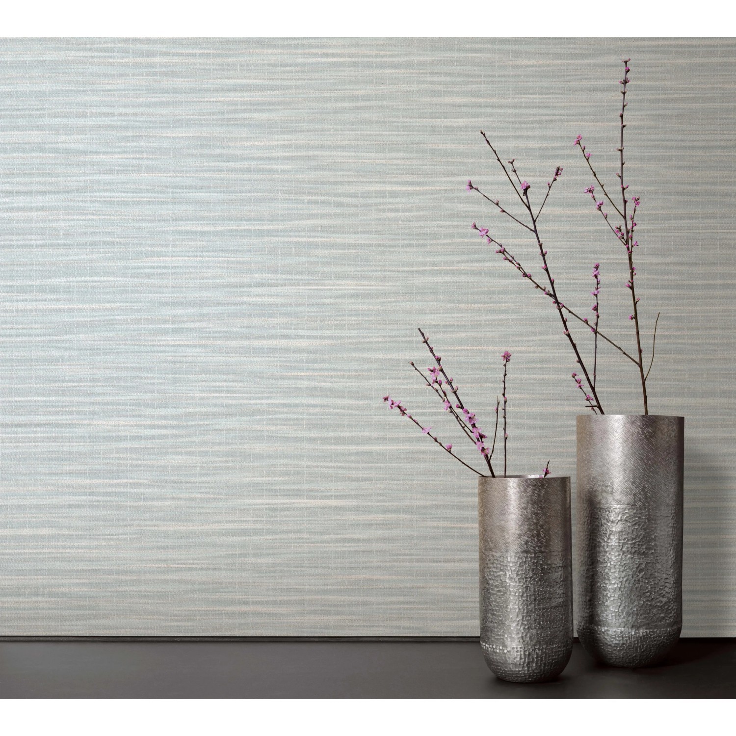 Marburg Vliestapete Botanica, melierte Struktur in Weiß und Grün. Dekorative Tapete mit Pflanzen-Motiven.