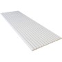 Kosche Akustikpaneel, foliert in Weiß, 240x56cm, für Wand- und Deckenverkleidung.