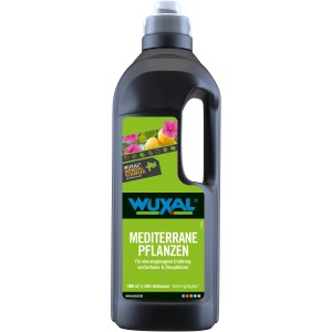 Wuxal Mediterrane Pflanzen Dünger, 1 Liter Flasche für üppige Blüten und intensives Blattgrün.