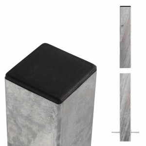 Zaunpfosten Stahl feuerverzinkt 8 cm x 8 cm x 268 cm
