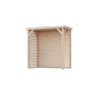 Karibu Pavillon Cannes Outdoorkitchen-Set S, naturbelassen, Holz