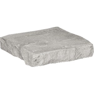 Häusler Mauer Abdeckung für Pfosten, 17x17 cm, Felsstruktur, Beton, für Mauersysteme.