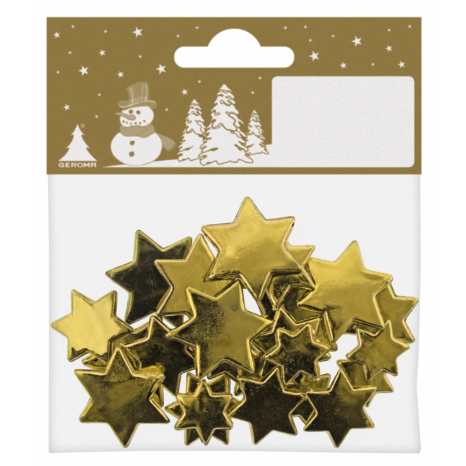 Weihnachtsdeko Sterne-Set aus Kunststoff Gold 24 Stück kaufen bei OBI