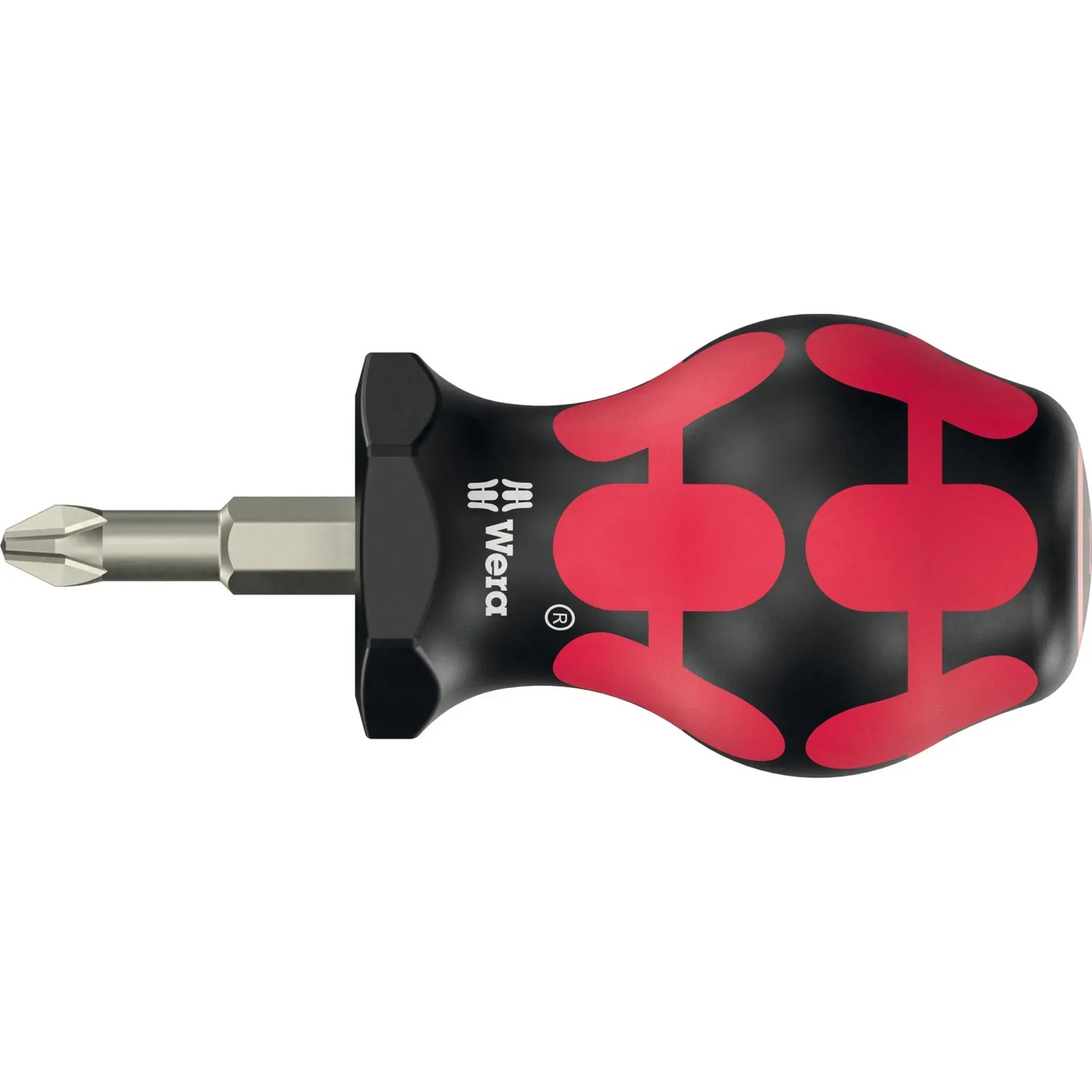 Wera Stubby Schraubendreher, Teil des Adventskalender 2025 Schraubwerkzeug-Set, mit kurzem Griff und Kreuzschlitz.