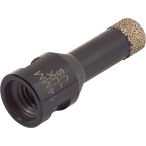 LUX Paraffinbohrer, 14 mm, für Winkelschleifer. Diamant-Lochsäge für Fliesen und Stein.