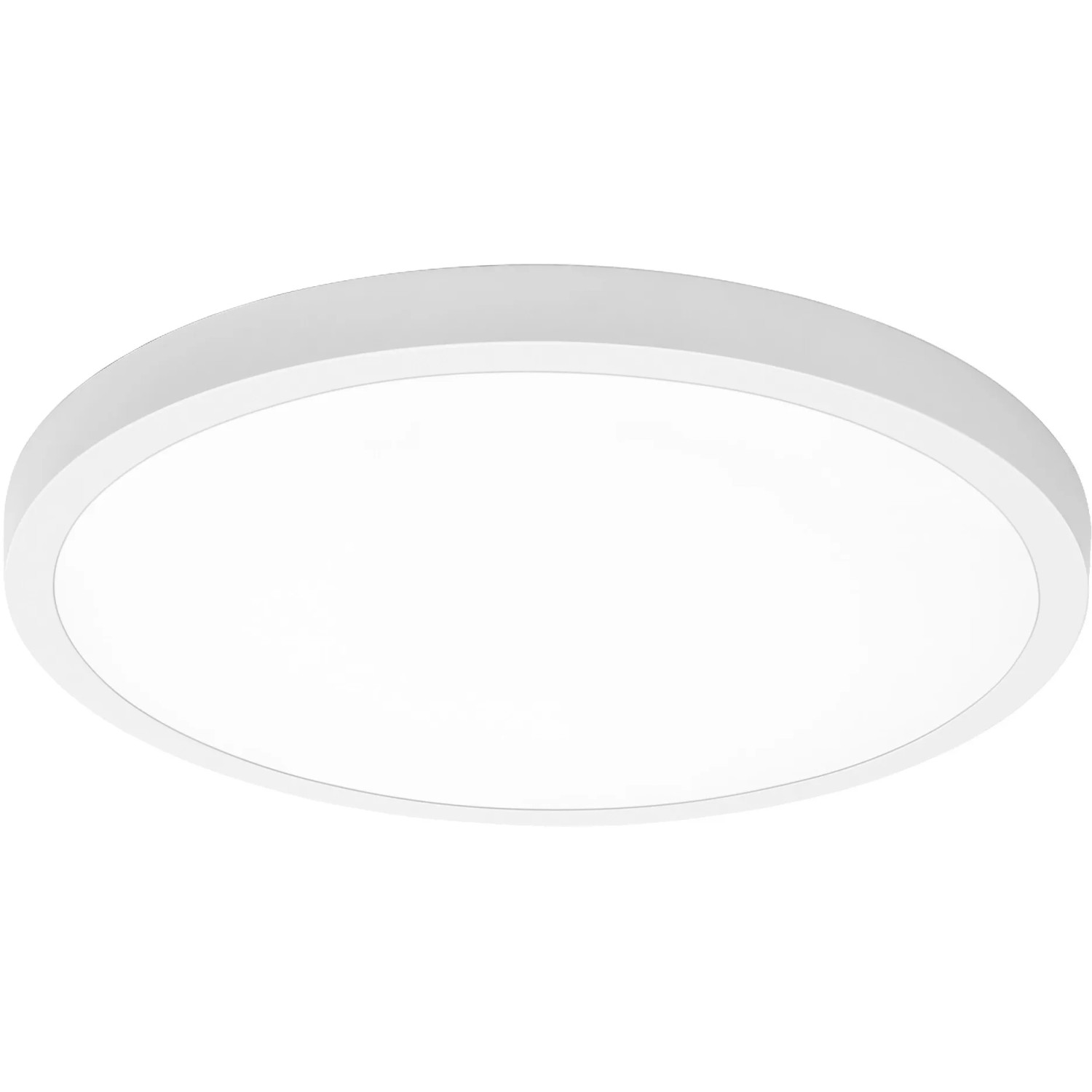 Weiße, runde Ledvance Smart+ WiFi Einbauleuchte Surface Downlight, Ø 60 cm.