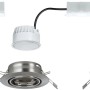 Paulmann LED-Einbaustrahler Base Coin, 3er Set, schwenkbar, Eisenoptik.