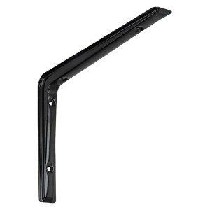 Schwarze OBI Konsole Gaia, 155x220mm, für Regalböden und individuelle Raumgestaltung.