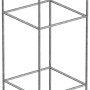 Eleo Obelisk Catania Klein, feuerverzinkt, Rankhilfe für Kletterpflanzen im Garten.