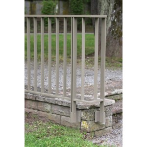 Dieda Eckset Linus in Taupe für Treppen und Geländer, Aluminium, seitliche Montage.