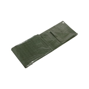 Grüne LUX Abdeckplane 2x3m aus PE-Kunststoff, ideal für Haus und Garten.