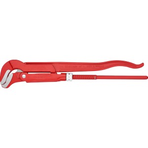 Knipex Rohrzange S-Maul, 420 mm, rot pulverbeschichtet. Zange mit schlankem Maul und induktiv gehärteter Verzahnung.