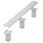 GS Terrassen Halter für Rinne Proside, 200x20x200 mm, Alu blank, zur Befestigung von Terrassendielen.