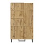okwish Garderoben Set mit PolsterPaneelen Schuhschrank Flur 110x38x186cm Natur_10