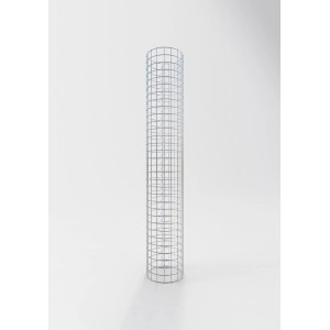 Leere Gabiona Gabionen-Säule, rund, Ø 27 cm x 160 cm, Maschenweite 5x5 cm, zur individuellen Befüllung.