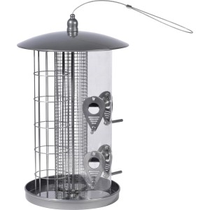 Dobar Multifunktions-Futterspender mit 3 Säulen aus Metall für Wildvögel.