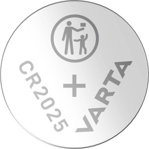 Varta CR2025 Knopfzelle, 2er-Pack. Batterie für Fernbedienungen, Autoschlüssel und mehr.