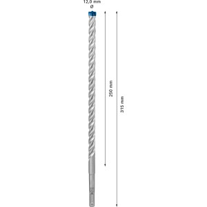 Bosch Expert Hammerbohrer SDS Plus-7X, 12x250x315 mm, für Beton und Stahlbeton.