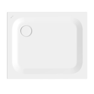 Quadratische Bette Duschwanne Steel 90x90 cm in Snow, Aufsicht.