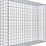 Gabiona Gabionenkorb, 80x100x20 cm, Maschenweite 5x5 cm, Drahtkorb für Einfassungen und Mauersysteme.