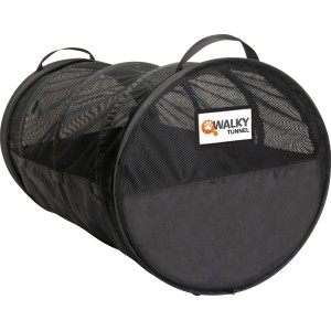 Schwarze Haustier-Transportbox Walky Tunnel XXL für Hunde und Katzen.