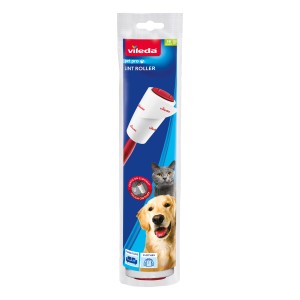 Vileda Fusselroller Pet Pro in Verpackung. Reinigungsgerät zum Entfernen von Tierhaaren.