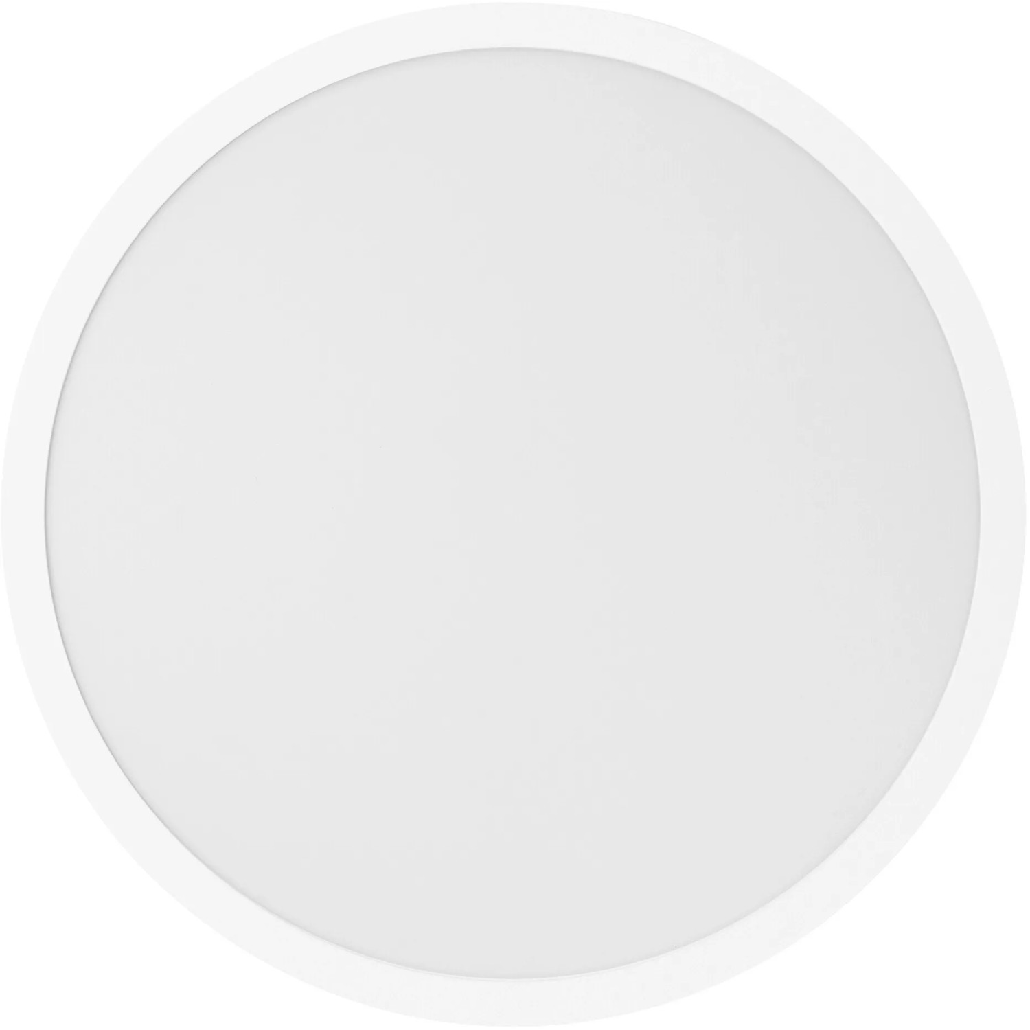 Weiße, runde Ledvance Smart+ WiFi Einbauleuchte Surface Downlight, Ø 60 cm.