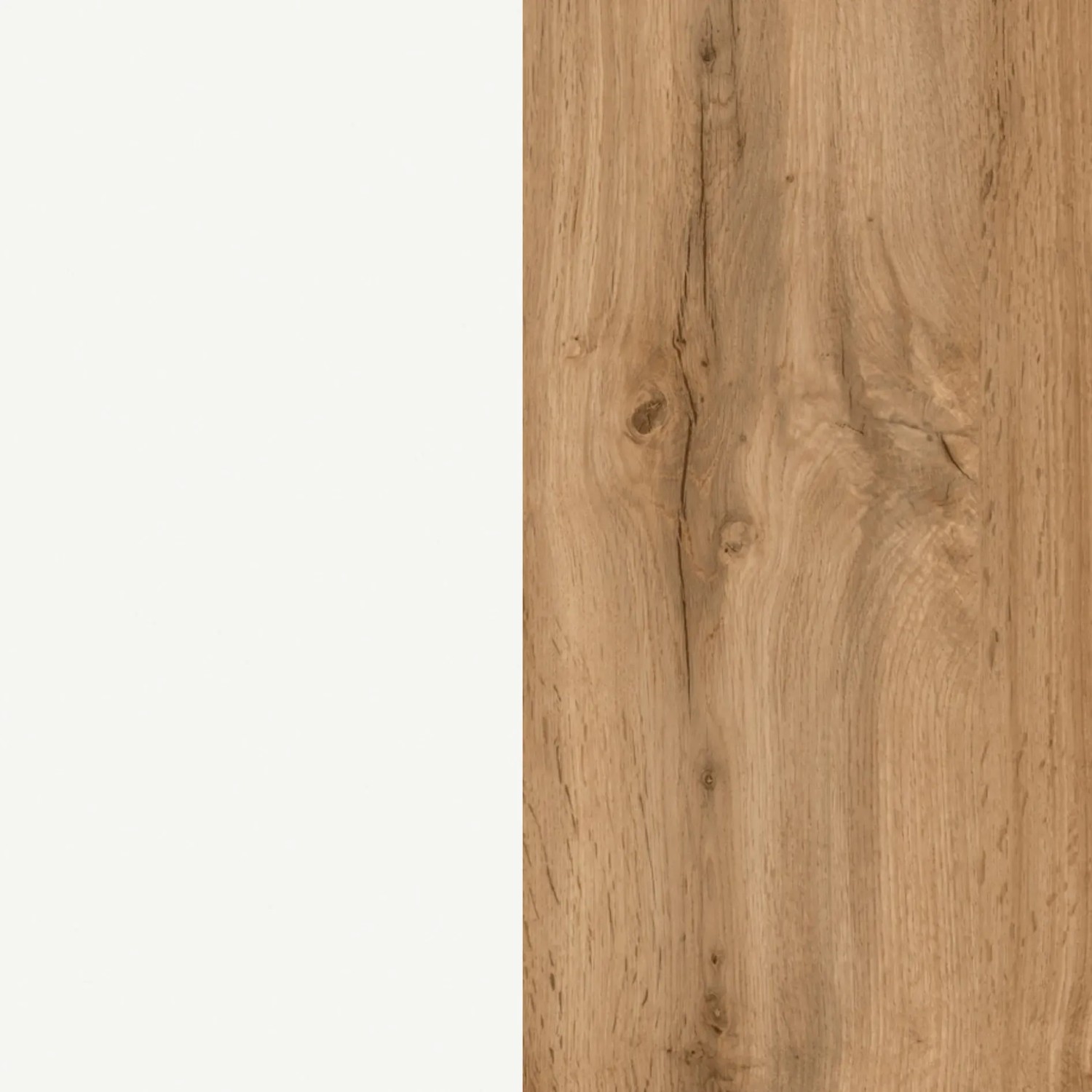 Held Möbel Hängeschrank Ancona, 40 cm, Weiß/Wotaneiche, Detailansicht der Oberfläche.