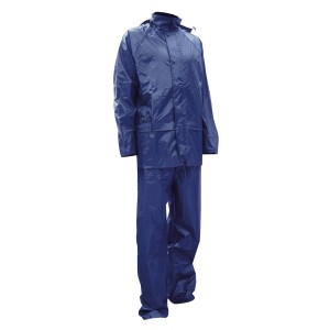 Blaue Blackfox Regenkleidung Averse, wasserdichter Overall für Gartenarbeit und Outdoor-Aktivitäten.