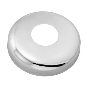 Verchromte Rosette (18,6 mm) aus Messing für Duschzubehör, zur Abdeckung von Rohrdurchbrüchen.