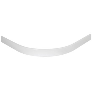 Schulte Wannenschürze, rund, asymmetrisch, 90x120 cm, für Duschwanne, Alpinweiß.
