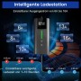 Intelligente EV Ladestation mit einstellbarem Strom (6-16A) und verzögerter Ladezeit für Typ 2 Elektrofahrzeuge.