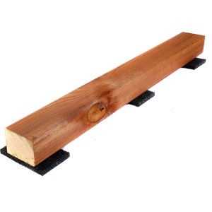 GS Terrassen Gummipad unter Holzbalken, 24er Set für Terrassendielen Unterkonstruktion.