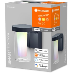 Ledvance Smart+ Cascade Multicolor LED-Außenwandleuchte, dimmbar, RGB, steuerbar per App.