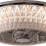 Näve LED-Deckenleuchte Viento mit Ventilator, Chrom-Optik. Deckenlampe mit integriertem Ventilator.
