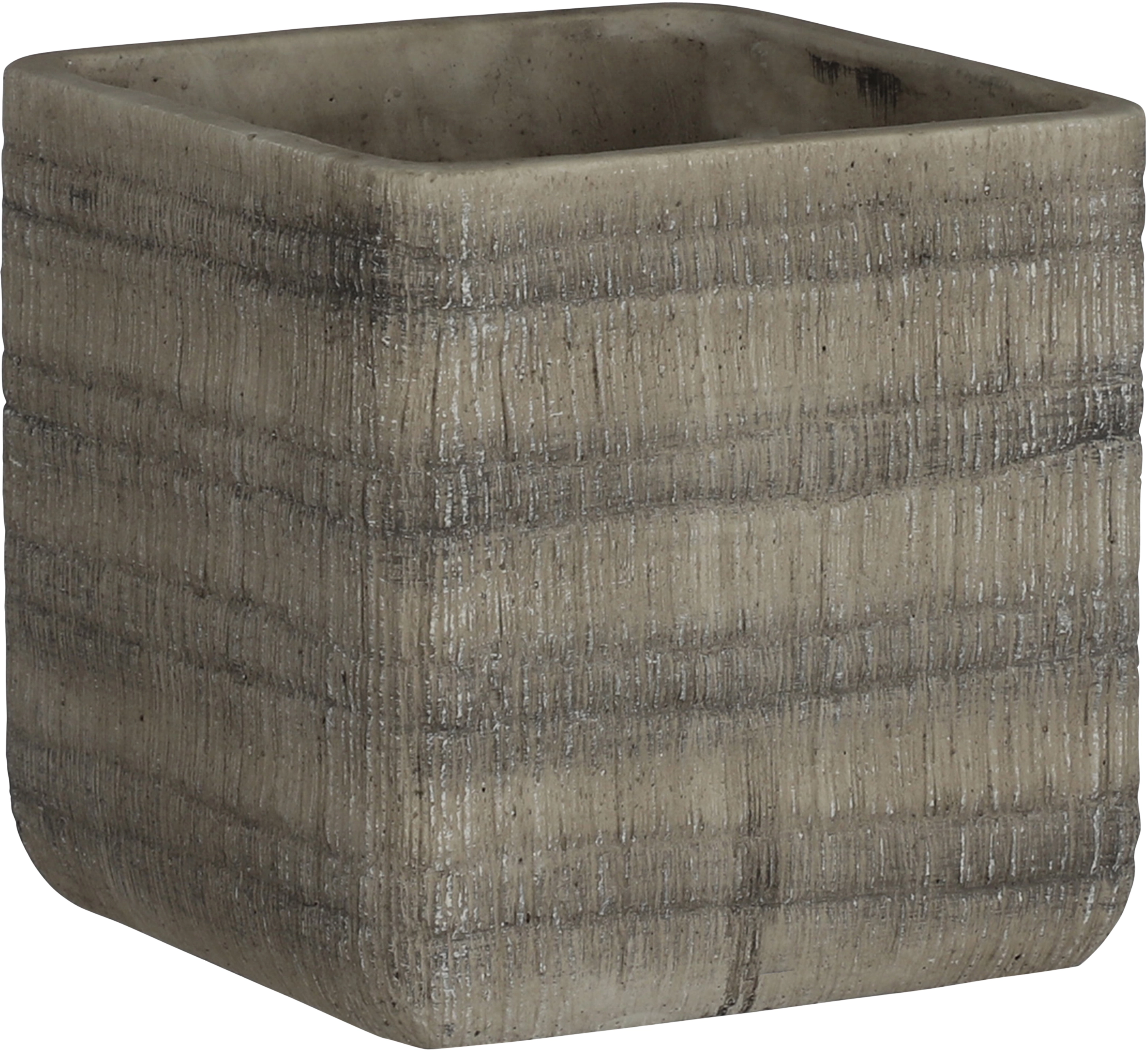 Mica Decorations Übertopf Kyoto 12,5 cm x 12,5 cm x 12 cm Grau kaufen