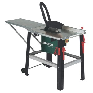 Metabo Tischkreissäge TKHS 315 C 2,0 WNB mit Tischverlängerung und Untergestell.