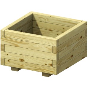 Brauner TraumGarten Pflanzkasten Cora, 60x60x38 cm, aus FSC®-zertifiziertem Holz.