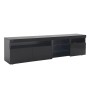 okwish TV Schrank mit LED Beleuchtung für Wohnzimmer 180x35x48cm Schwarz_7