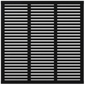 Plus Holz Sichtschutzzaun Harmoni Nadelholz Schwarz 180 cm x 180 cm