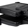 Schwarzer Silva Homeline Kontaktgrill KG 2410 mit Grillplatten und Thermostat.