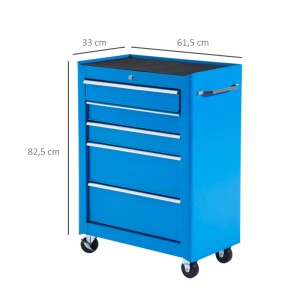 HOMCOM-Werkstattwagen-61,5cm x 33cm x 82,5cm